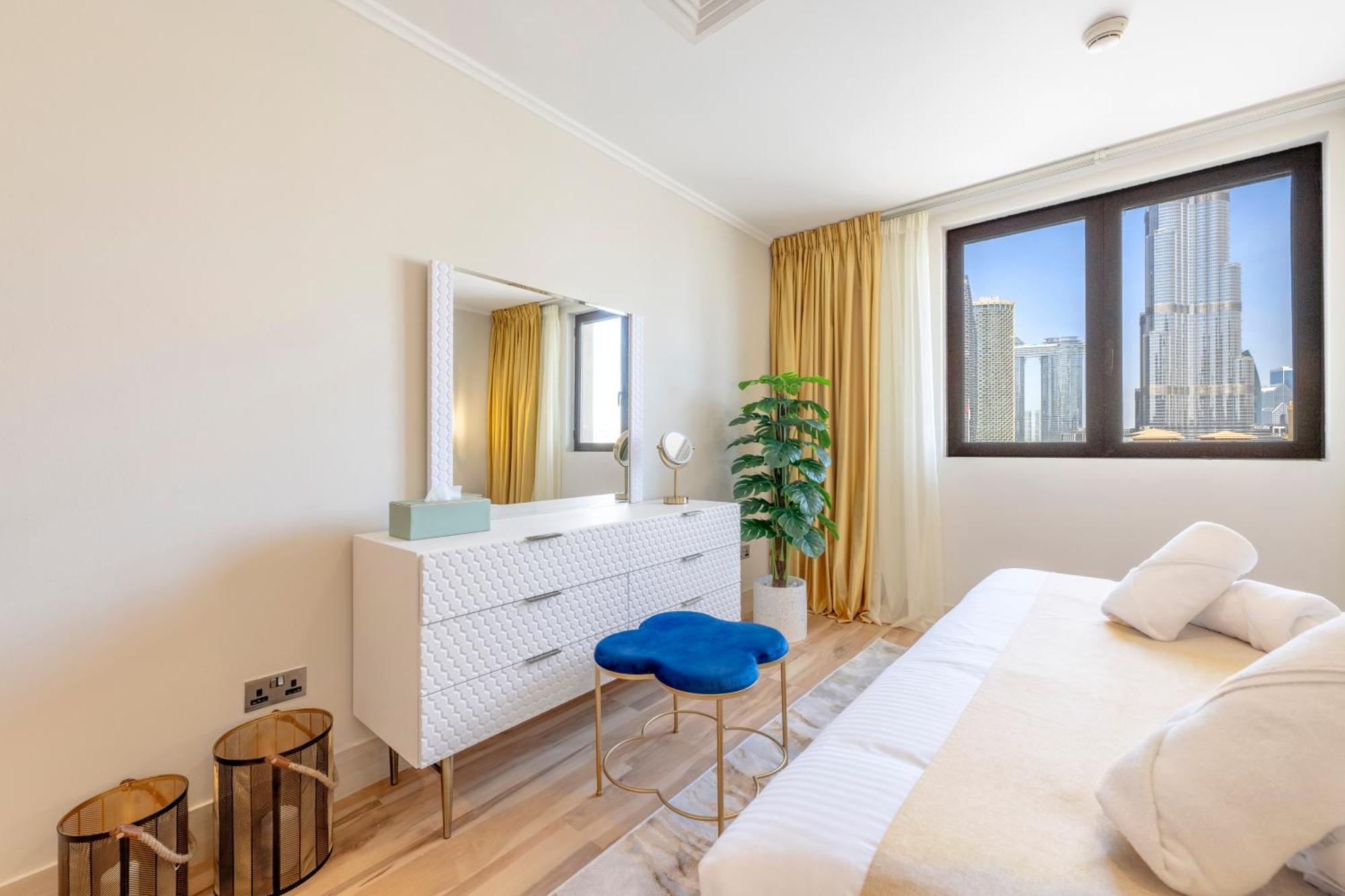 Ultra Luxury Downtown - Full Burj Khalifa View - 5 Min Walk To Dubai Mall! Zewnętrze zdjęcie